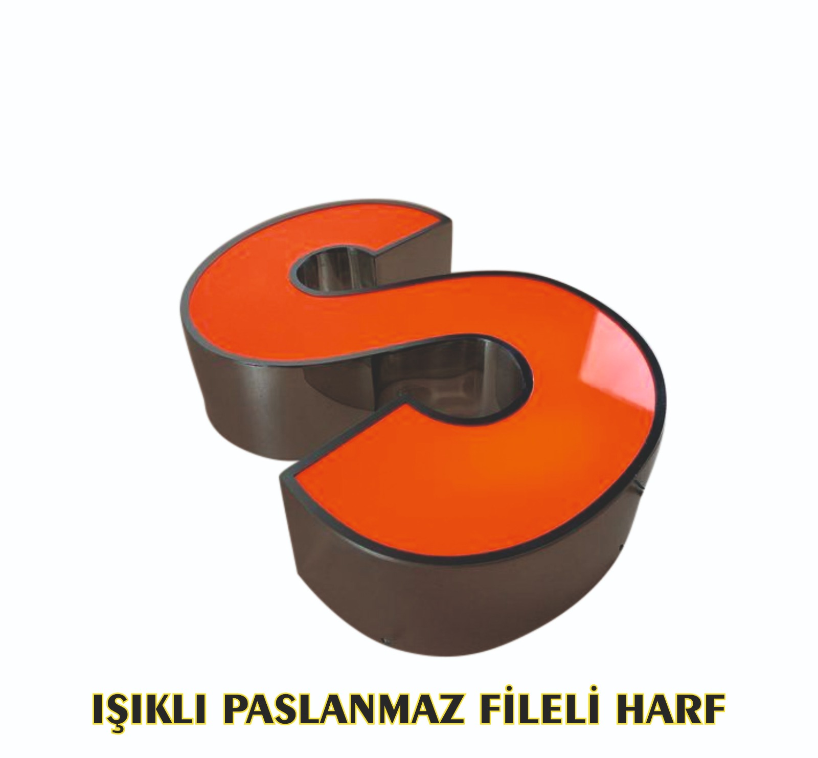 Işıklı Paslanmaz Fileli Harf 